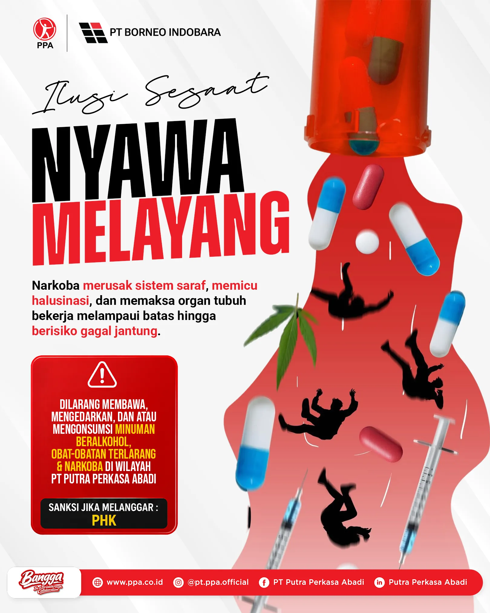 Ilusi Sesaat, Nyawa Melayang: Ancaman Fatal Narkoba Terhadap Keselamatan Pekerja
